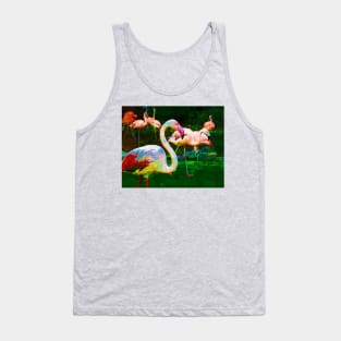 Impasto Flamingo Tank Top